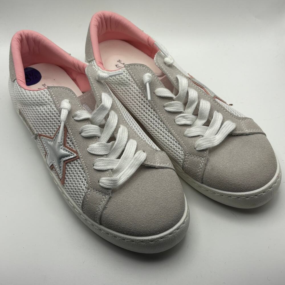 Vintage Havana Star Sneakers Women’s 8.5 White Pink Silver Mesh Low Top Shoes